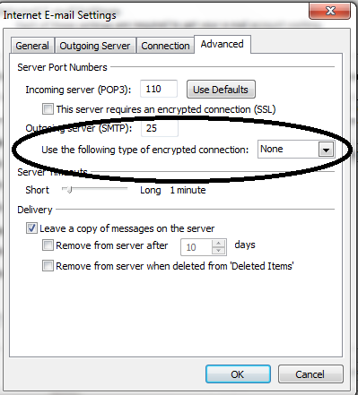 Error Your Server Does Not Support The Connection Encryption Type In